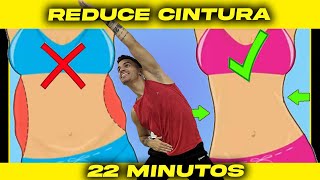 ABDOMINALES DE PIE para Reducir Cintura y Aplanar Abdomen  -  22 Minutos