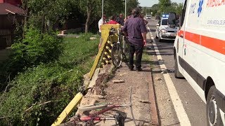Accident Gherla masina rupt pod cazut vale (Cluj) 1 07 2019