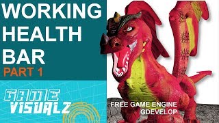 Part 1 How To Make A Working Health Bar Gdevelop 5 Tutorial