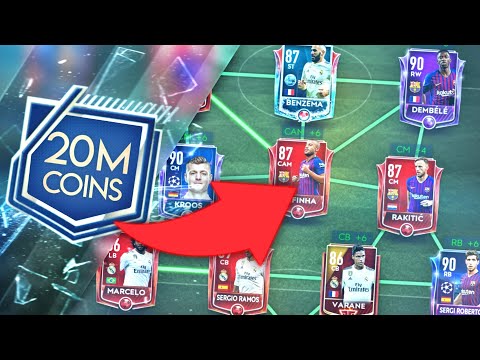20 MILLION COINS UPGRADE TEAM - BIGGEST TEAM UPGRADE /FIFA MOBILE 19
