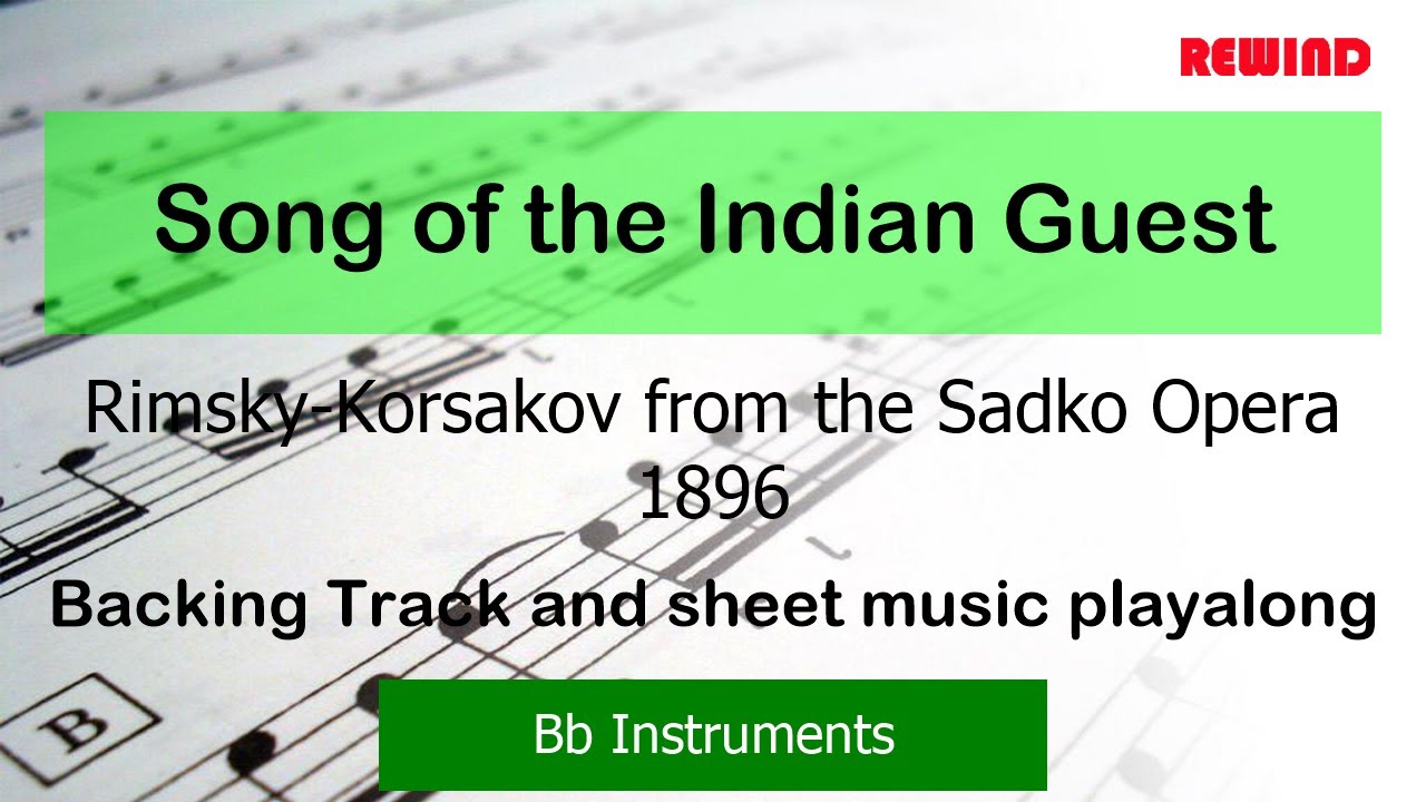 Song of the Indian Guest (Rimsky Korsakov) Tenor Sax Trumpet