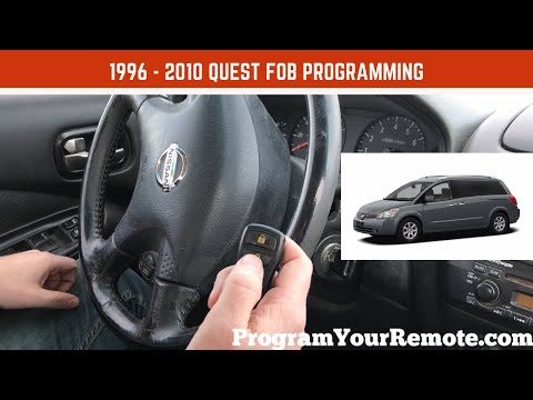 How to program a Nissan Quest remote key fob 1996 - 2010