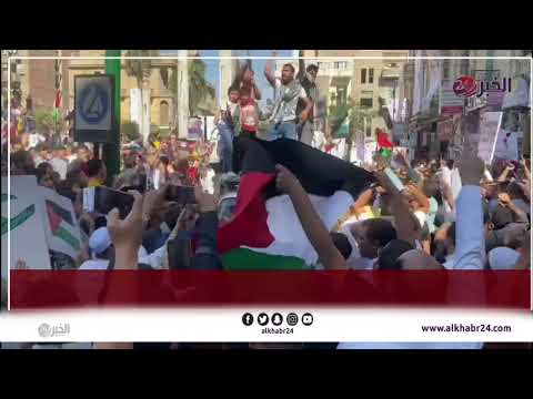 مظاهرات محافظة المنيا لدعم الشعب الفلسطيني