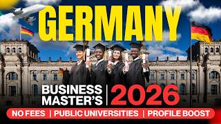 Business Masters In Germany Masters In Germany 2026 Study In Germany Germany Study Visa