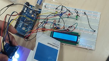 Arduino TCS3200 color sensor and LCD display