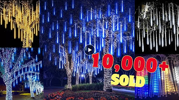 LED Meteor Shower Rain Lights Waterproof | Brilliant Gadgets
