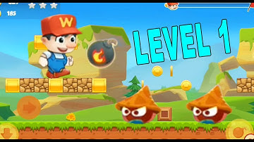 Super Bino Go Jump and Run : Game Start : Level 1 | (Android,ios free games) | Gameplay Walkthrough