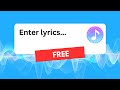 How To Make Songs With Lyrics For FREE with AI