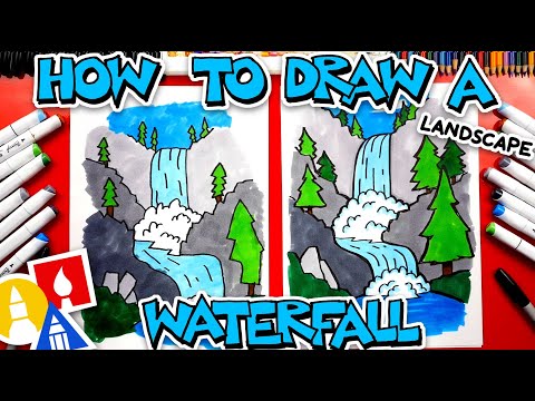 Video: How To Draw A Waterfall