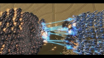 Starcraft 2 - 100 Void Rays vs 200 Vikings