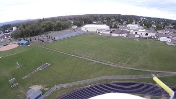 GoPro FPV SkyWalker Low Flying Crash Into Fence