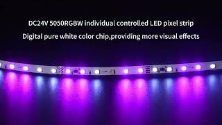 DC24V LC8808A 60LED/M DIGITAL RGBW LED PIXEL STRIP
