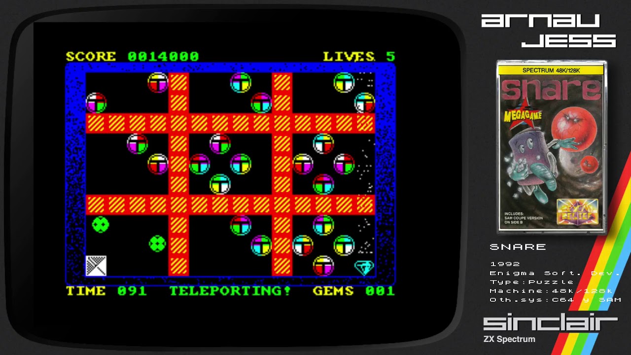 enigma画面 SNARE Zx Spectrum by Enigma Soft. Dev. - YouTube