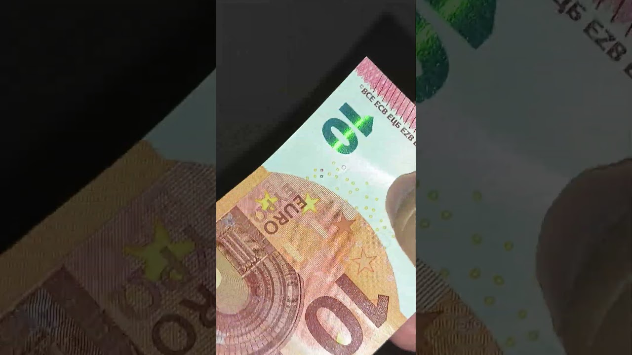 10 euros with five identical digits, bill banknote