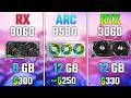 AMD RX 9060 vs ARC B580 vs RTX 3060 | Test in 7 Games