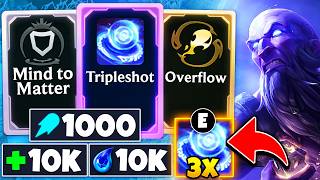 Tripleshot Ryze: One E = Three Spell Flux's + Overflow & Mind to Matter | ARAM Mayhem