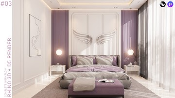 Rhino Modeling + D5 Render (free version) | Interior workflow #03