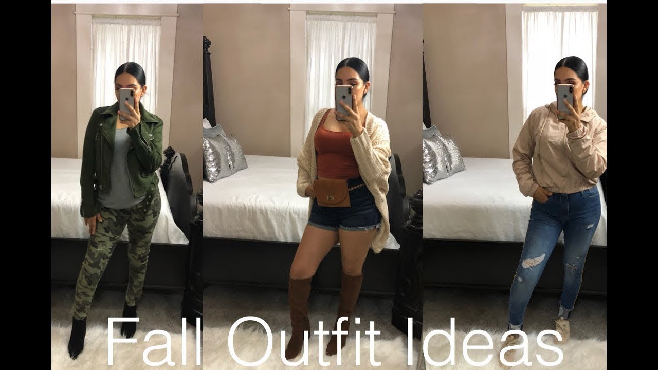 3 Fall Fashion Outfits | 2018 Trends - YouTube