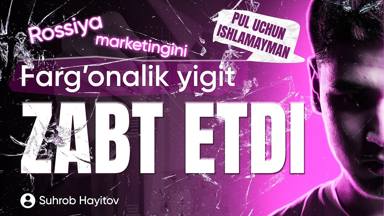 Videografiyadan Marketinggacha | Suhrob Hayitov | Ali Dizayn Akademiyasi