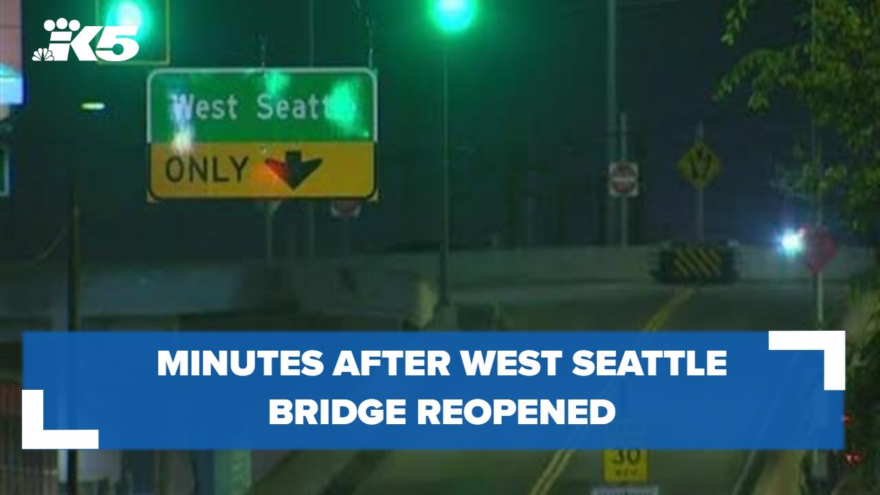 West Seattle Bridge minutes after long-awaited reopening