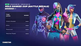 Fortnite Competitive Solo Ranked Cup (Battle Royale) - How Will Finish? Ep 1