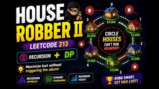House Robber II LeetCode 213 | Recursion + DP + Space Optimization | Explained with Circular Houses