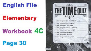 English File, Elementary, Workbook, 4C, Page 30