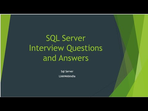 SQL Server Interview Questions and Answers | SQL Interview Questions | For Freshers and Experienced
