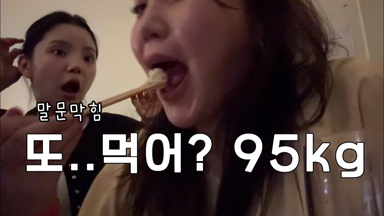 고도비만vlog| 내가 제일 잘하는 또 먹고 마시기|연말모임| 두쫀쿠 방어회 부평시장 붕붕이네 매운갈비찜 인형뽑기 어텀와인바 토마토라면