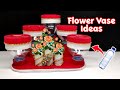 Ide Kreatif - Flower Vase Ideas from Plastic Bottle Craft Ideas Handmade | Vas Bunga Dari Botol