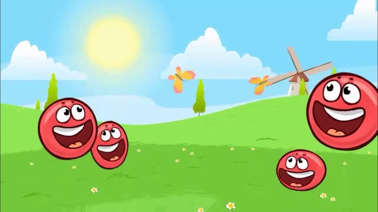 Включи видео игра красная. Игра Red Ball. Красный шарик Red Ball игра. Красный шар 4. Красный шарик раскраска.