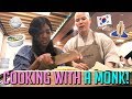 COOKING KOREAN FOOD WITH A BUDDHIST MONK!