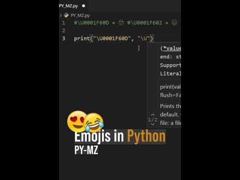 Emojis in Python | Python practice - YouTube
