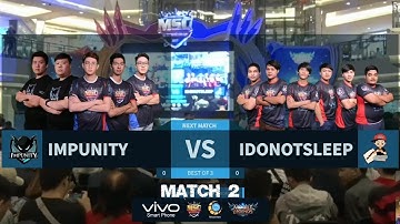 IDONOTSLEEP VS IMPUNITY Match 2 Best of 3 - Mobile Legends MSC Grand Finals