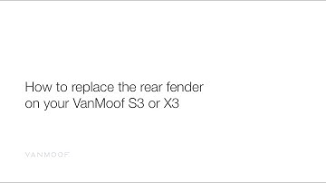 VanMoof S3 & X3 | How to replace the rear fender
