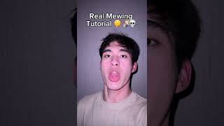 Real Mewing Tutorial 🤫🧏🏻‍♂️💀 #real #mewing #tutorial #jawline #stepbystep #viral #shorts