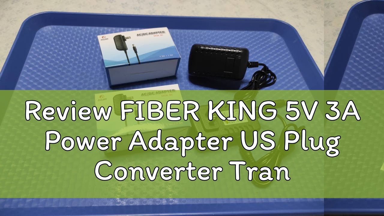 Review FIBER KING 5V 3A Power Adapter US Plug Converter Transformer 5 ...