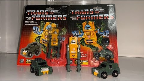 Transformers generation one Brawn review. G1 minibot showcase & guide pre rub how to spot a KO guide