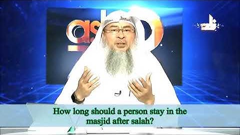 How long can a person stay in the Masjid after Salah? - Sheikh Assim Al Hakeem