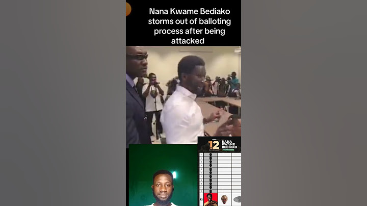 Nana Kwame Bediako storms out of balloting process after being attack #thenewforce #nkbghana #nkb