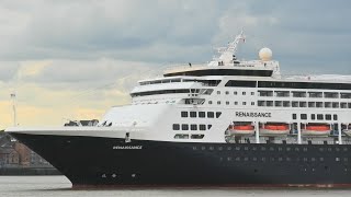 RENAISSANCE cruise ship departs TILBURY