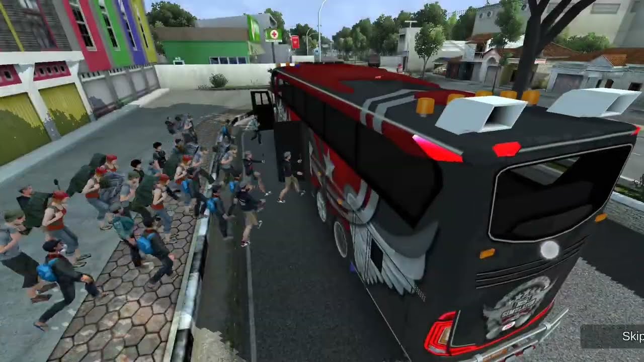 Игровой процесс в режиме «Тур по Индонезии» для симулятора автобуса || Новое большое обновление 4...