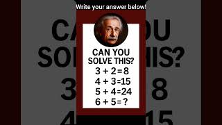 Find the pattern! 🧐"#logic #maths #mathematics #riddle #mathpuzzle #puzzle #brainteaser