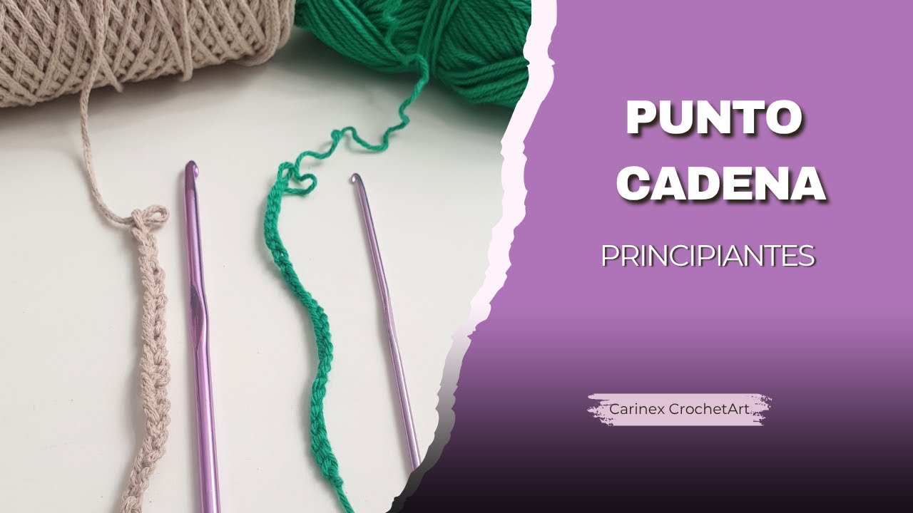 Punto Cadena o Cadena de inicio | Crochet - Ganchillo para Principiantes