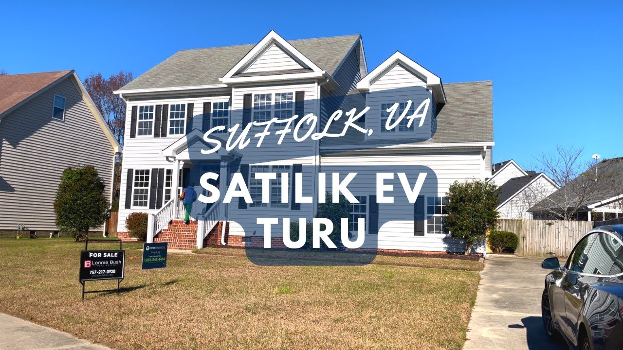 Ev Turu ~ Amerika'da $425,000'a Bu Evi Alabilirsiniz! 🏠 | Suffolk, VA
