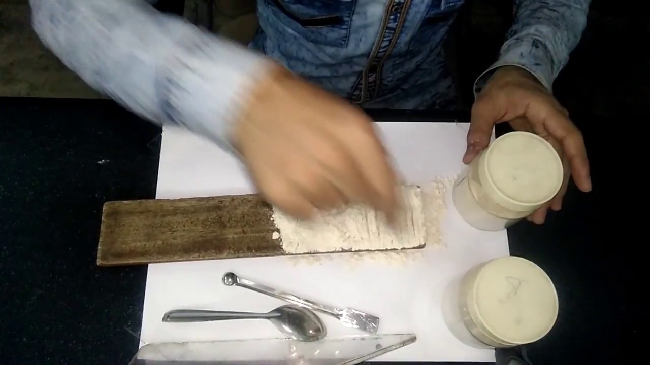 Pekar test of Chakki Atta./colour test of Chakki Atta ...