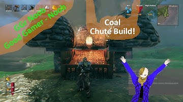 Organize your Coal with a Coal Chute - Valheim Building Tutorials