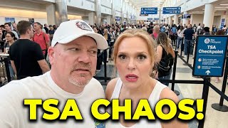 Harry Reid Airport on March 24 Tuesday TSA line