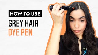 How To Use Gleva Grey Hair Dye Pen #hairdye #hair