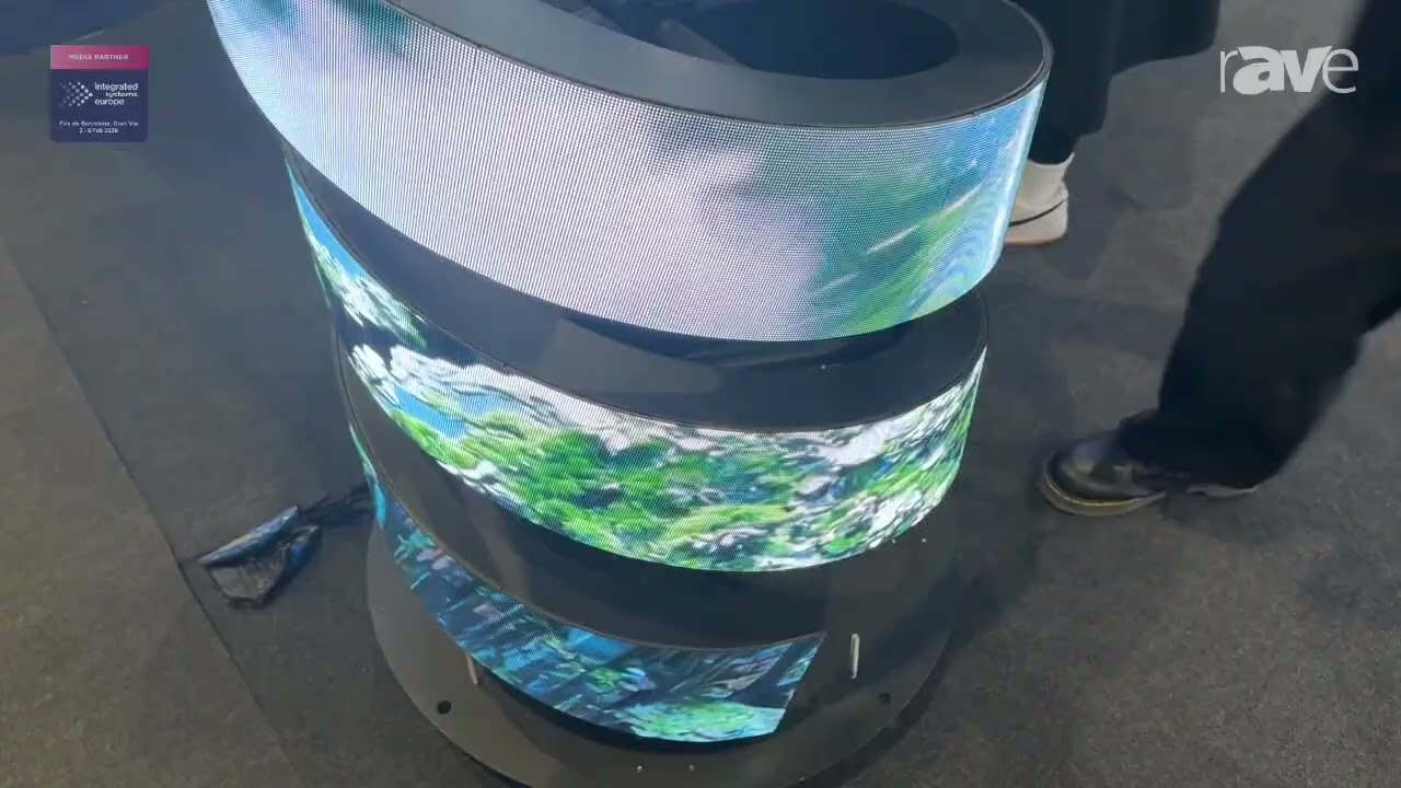 ISE 2026: Apexls Optoelectronic Showcases Sphere and Flexible Spiral LED Display